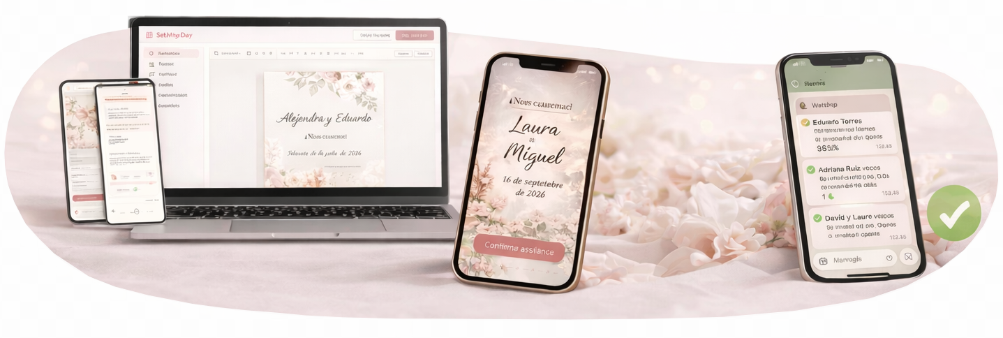 Crear tu invitación de boda es así de fácil